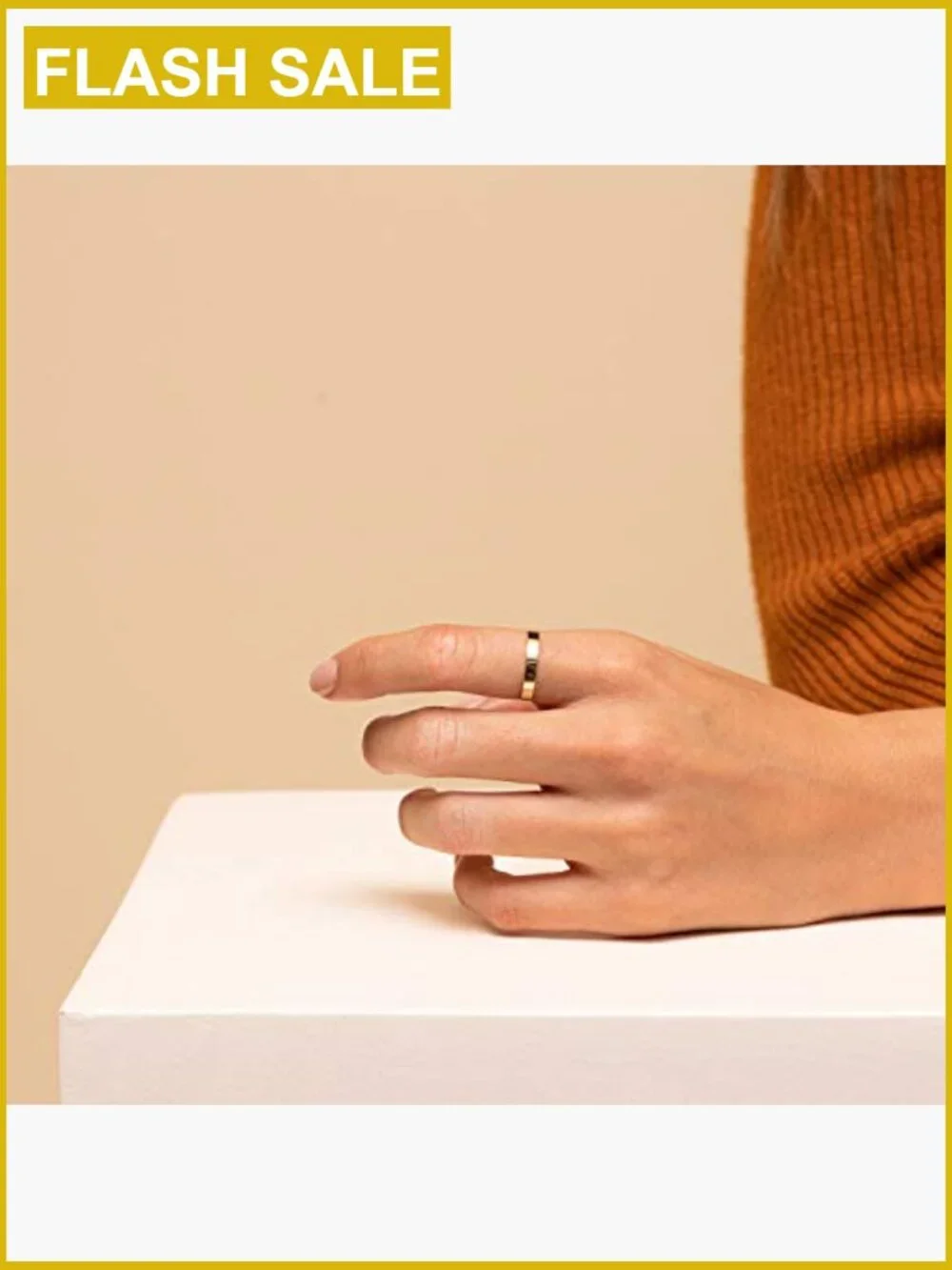 Dainty Gold Stacking Ring Band Thin Stackable Wedding Band Comfort Fit Sizes